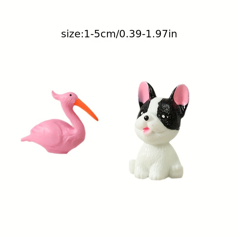 Value Pack 10/30pcs Simulation Small Rabbits, Ducks, Dogs, Swans, Cute  Small Animals Mixed Suitable For Micro-miniature Trendy Decoration  Ornaments Ho