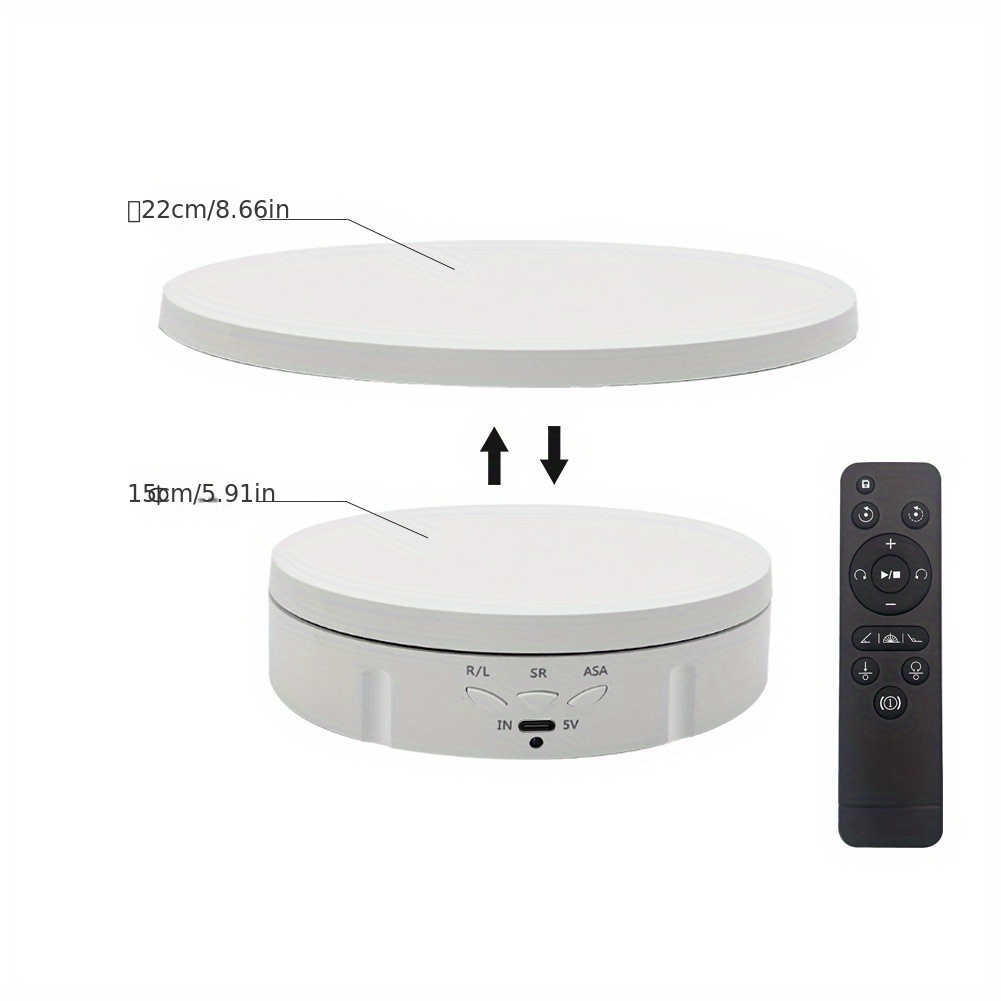 2 in 1 Remote Control Rotating Display Stand With Large - Temu
