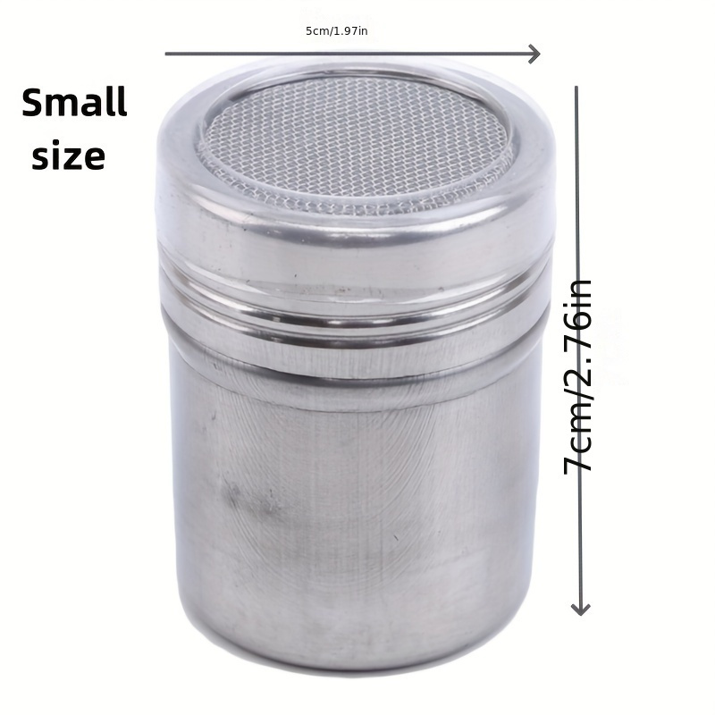 Powdered Sugar Shaker Cocoa Powder Mesh Shaker Powdered - Temu