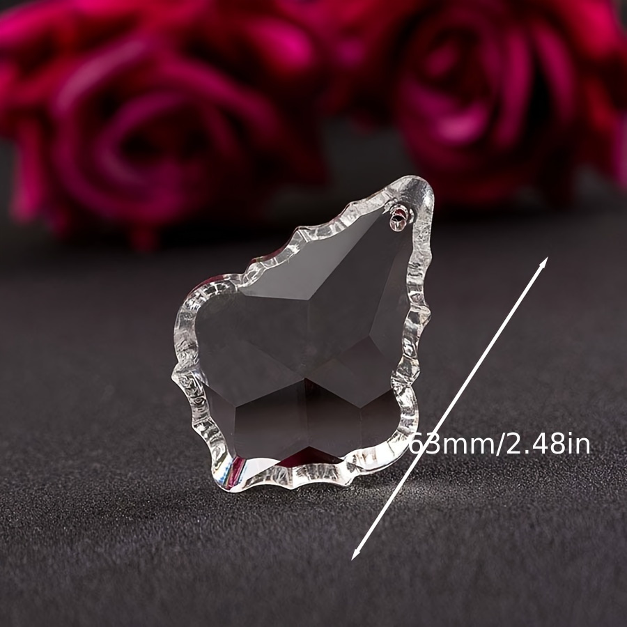 Clear Chandelier Crystals Maple Leaf Pendant Crystal Pendant Sun Shine Rainbow Pendants Maker Hanging Crystals Prisms For Windows