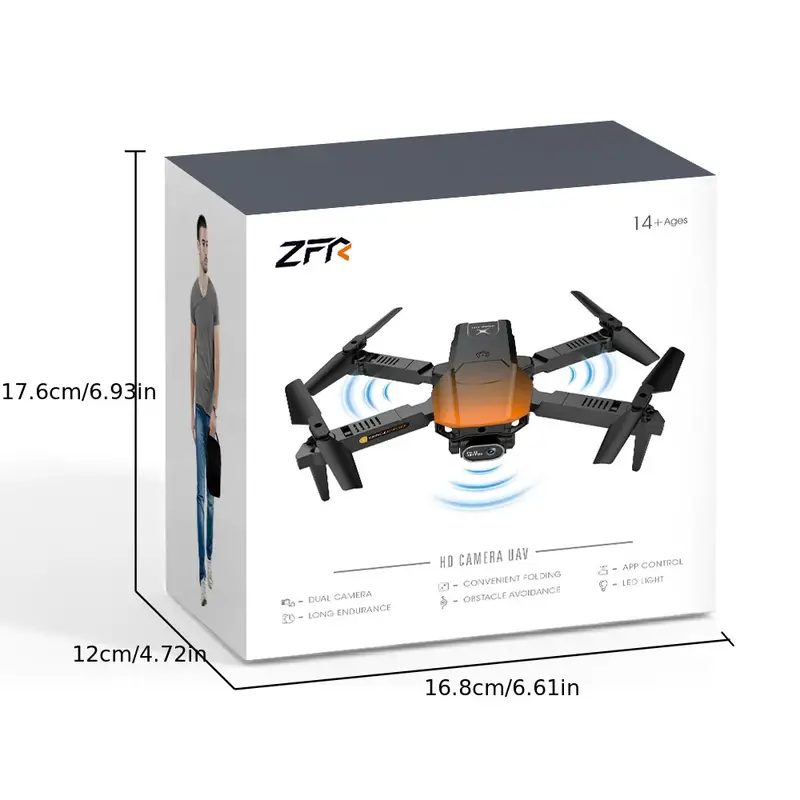 f191 hd drone folding obstacle avoidance hd aerial photography quadcopterintegrated remote control aircraft details 25