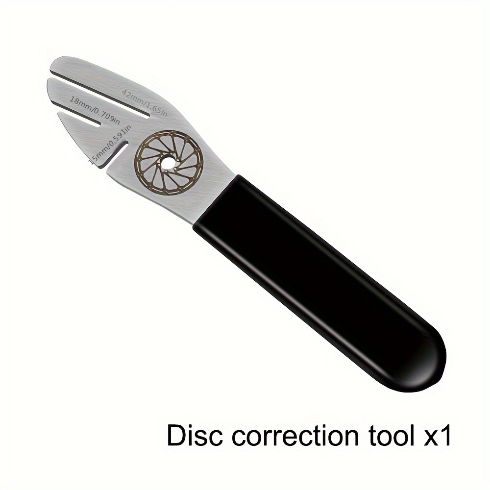 TEMU Mtb Bike Disc Brake Rotor Alignment Truing Tools Stainless Bicycle Disc Flattening Correction Wrench Bicycle Tool, Bicycle Repair Tool,