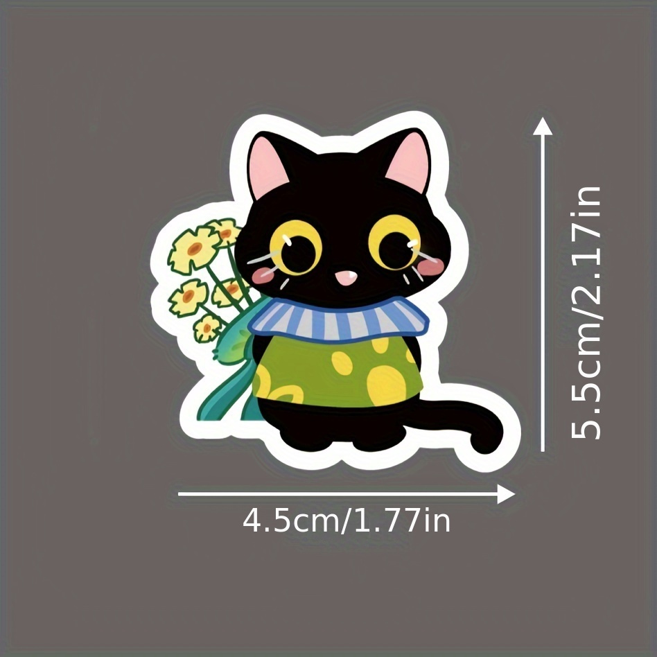 Cute Cat Stickers Waterproof Diy Friendly For Water - Temu