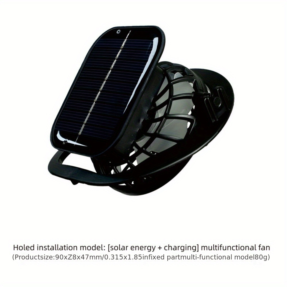 1 Sombrero De Protección Solar Transpirable De Ala De Verano, Con  Ventilador De Carga Solar De Litio De Larga Duración, Para Pesca Al Aire  Libre, Camping, Senderismo