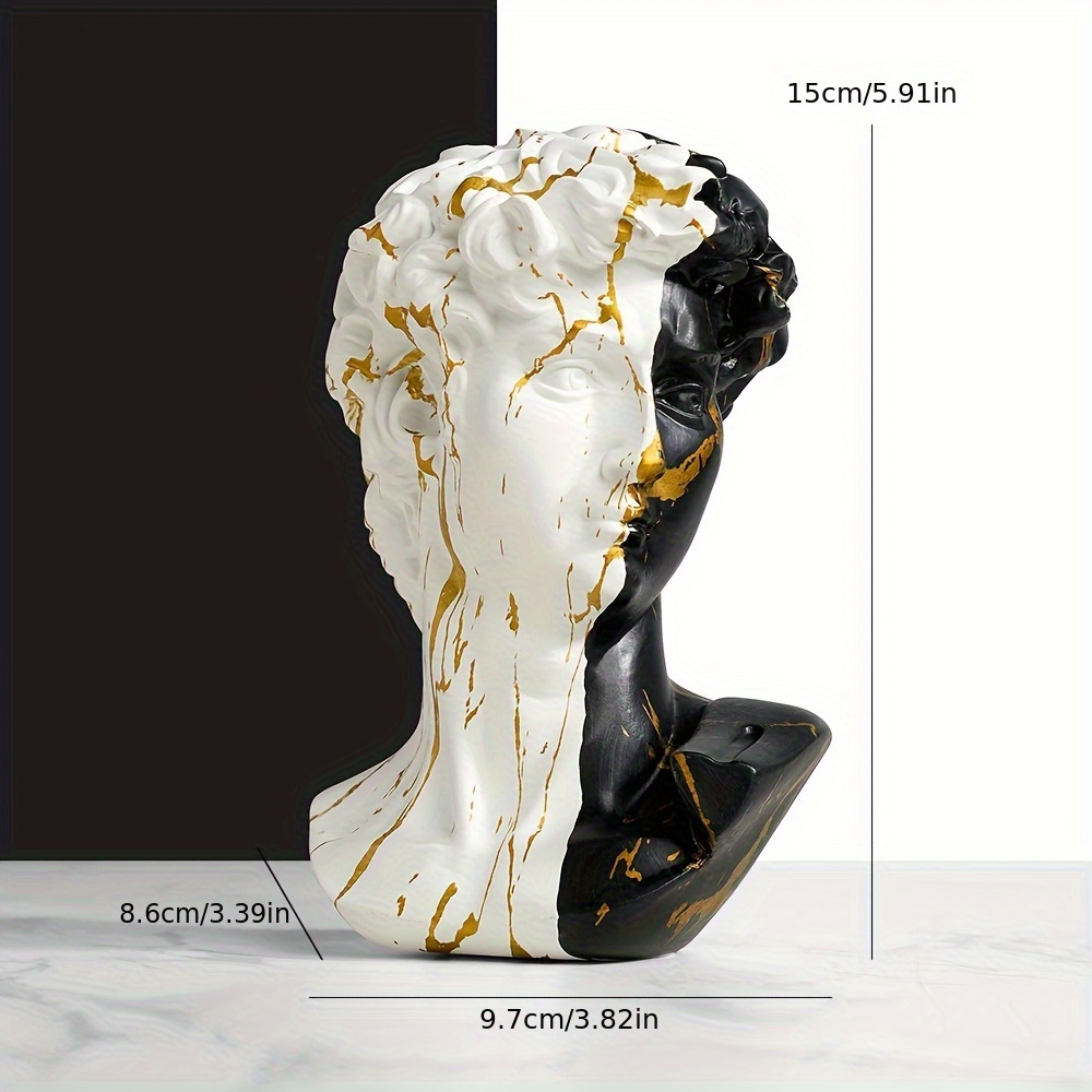 E-shop Nordische David-Figur-Kopf-Skulptur aus Harz, Modell-Heimschmuck, Wohnzimmer-Kunstporträt, Heimdekoration