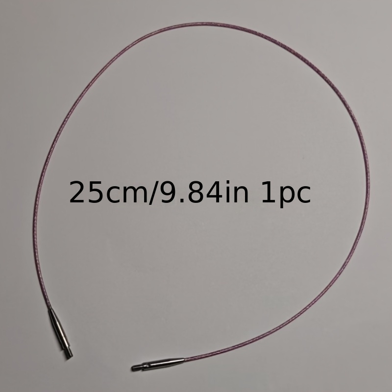 E-shop ./2 Stk./3 Stk./4 Stk., austauschbare Rundstricknadel Verbindungsleine Spiralmuster Metallverbinder 20 cm 30 cm 40 cm 60 cm 80 cm 100 cm