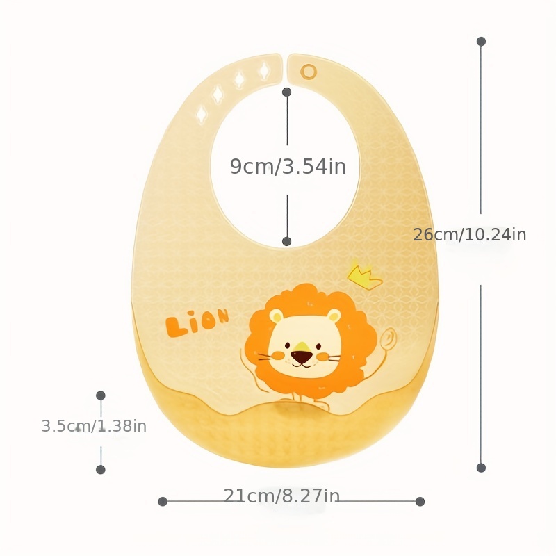 2pcs Waterproof Silicone Baby Bibs for Babies & Toddlers - Soft Feeding Bibs