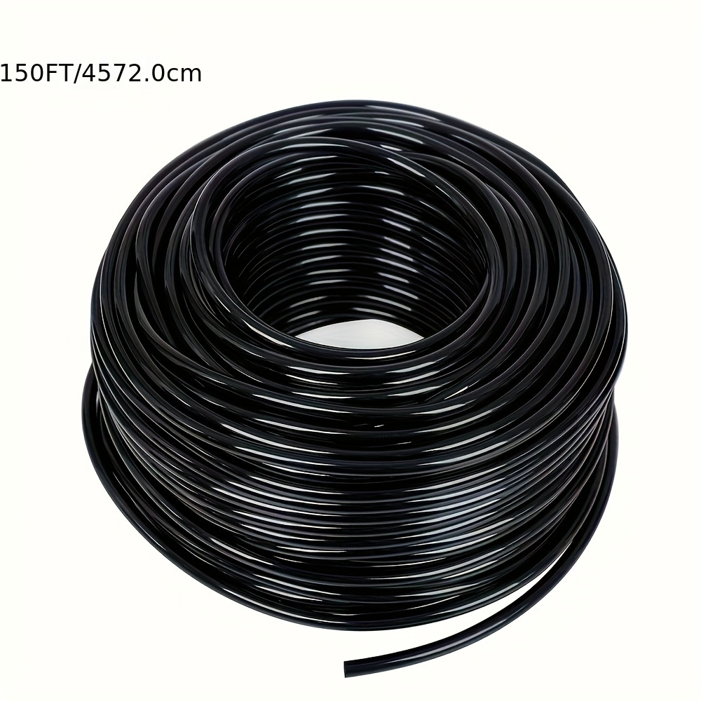 45m/150ft, 1/4 Inch Drip Irrigation Pipe, Blank Distribution Pipe, Garden Watering Pipe For Garden Irrigation System, Suitable For Plant Germination Device, Garden Watering