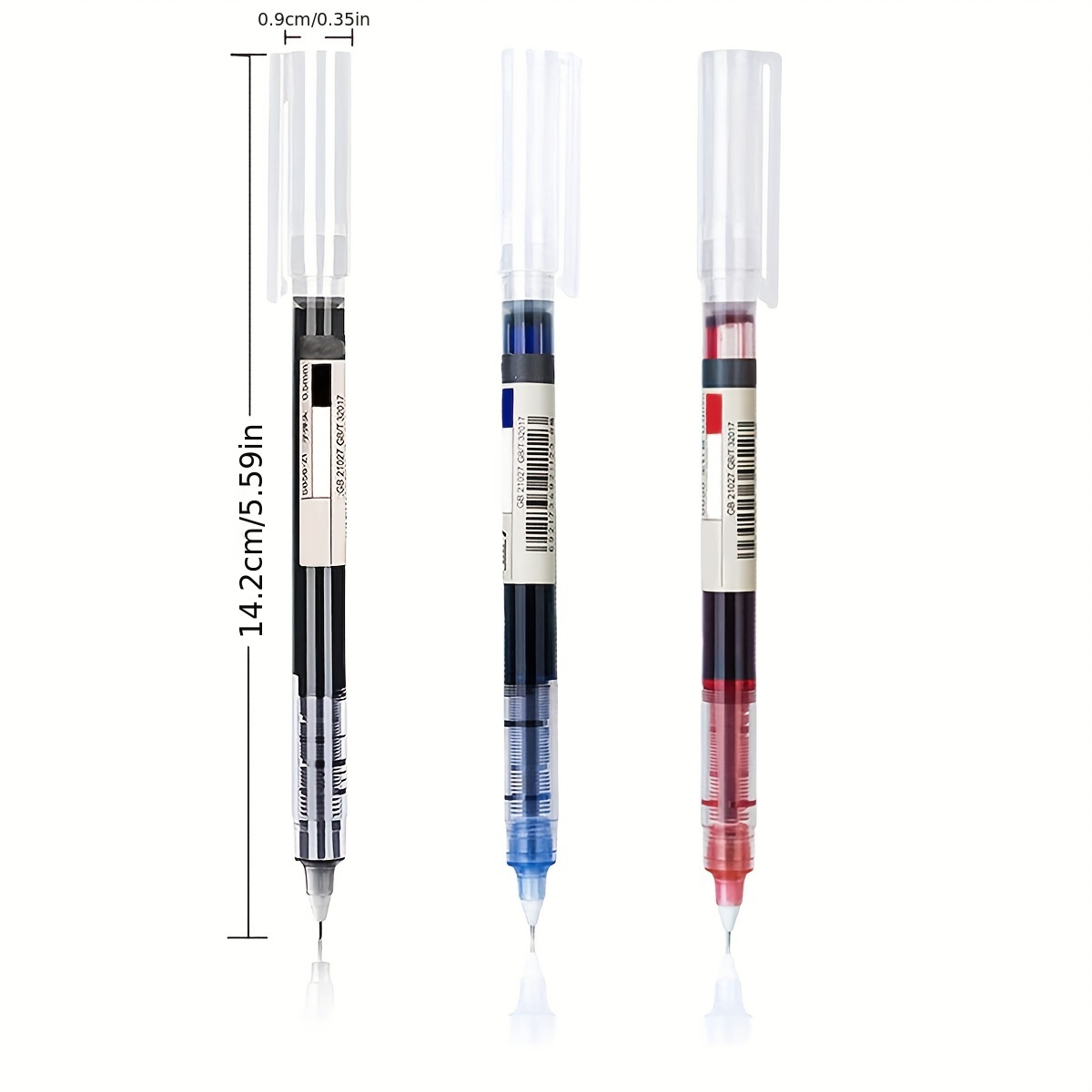 Straight Liquid Quick Dry Gel Pens Large Capacity Colored - Temu