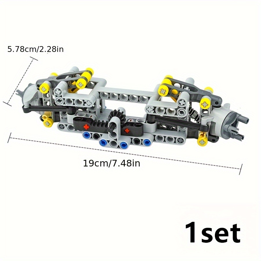 Image of Building Blocks Differential Combined Gear Differential Wheels Compatible With Technical Parts 6573 62821 65414 Bricks