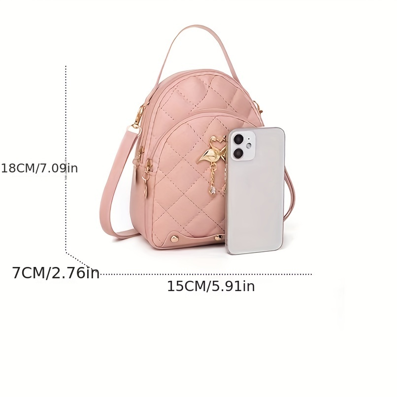 Mini Printed Backpack, Fashion Floral Pattern Backpack For Women, Pu  Leather Purse With Adjustable Strap, Casual Double Shoulder Bag, Fashion  Style Bag - Temu