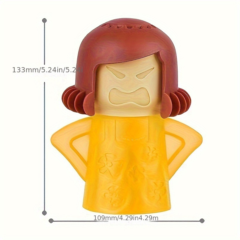 1pc Angry Mom Microwave Cleaner - Effortless Kitchen Stain & Odor Remover, No Electricity Needed, Battery-Free, Easy Wipe Clean Design, Microwave Accessories