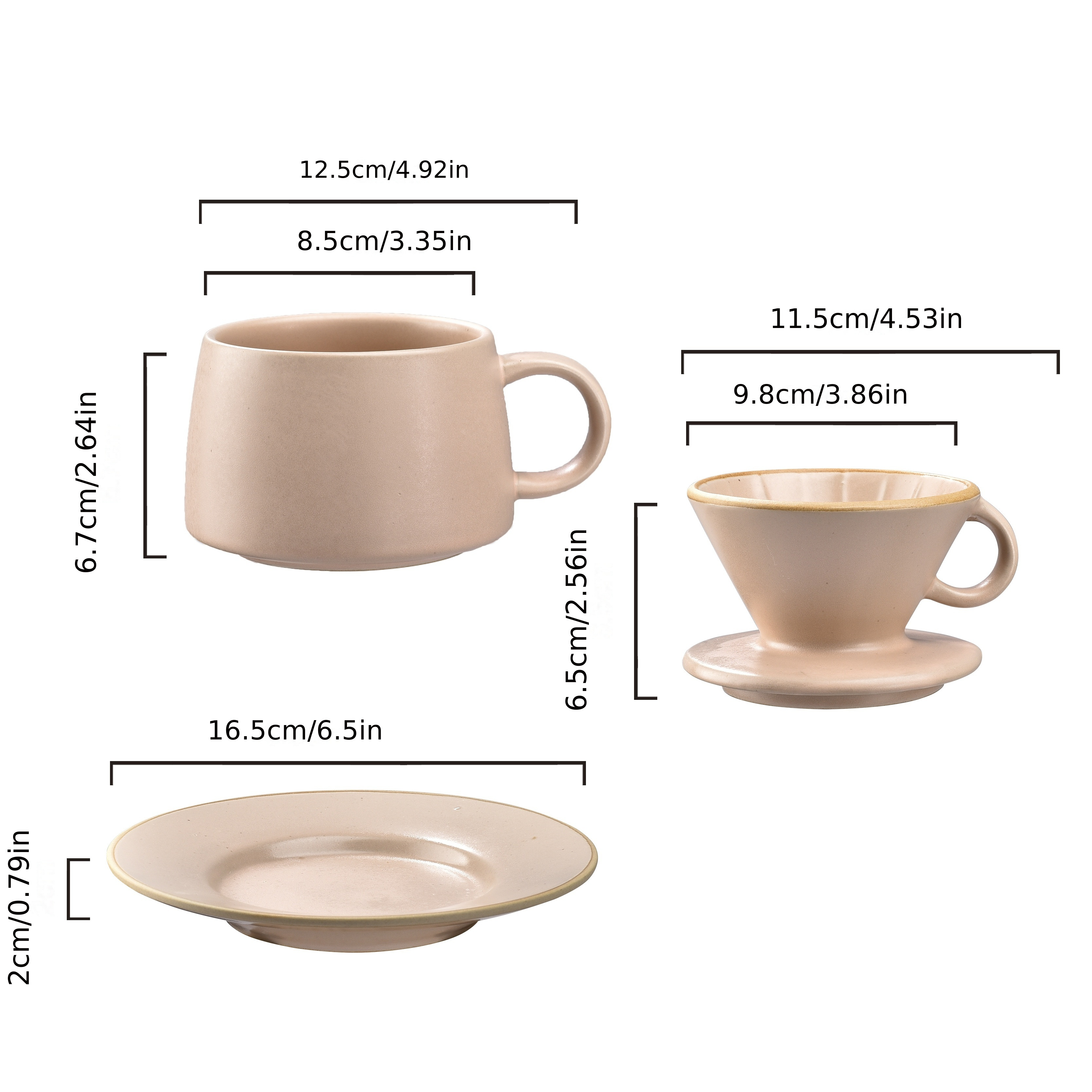 1 taza de filtro de café de cerámica de 370 ml/12 5 oz con - Temu