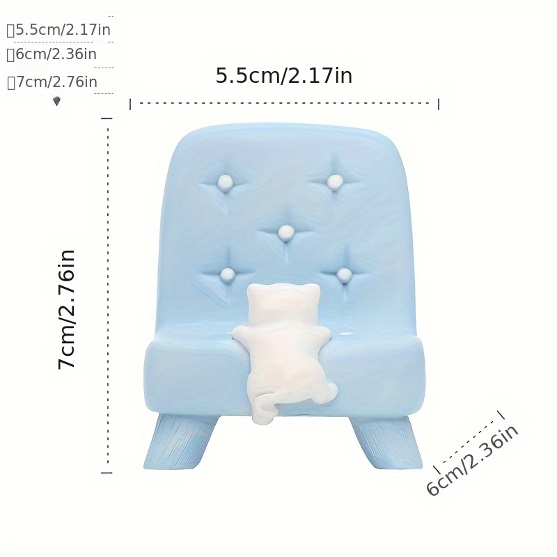 cute sofa shaped phone stand adorable mini chair Temu Bahrain