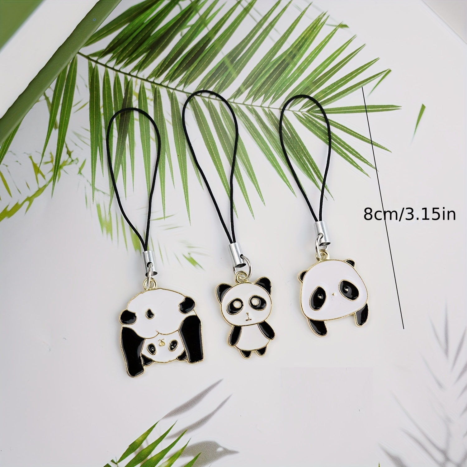 Panda Key Chain Accessories for Women, Silicone Keychain for Car Key  Handbag Backpack Mobile Phone Pendant Wallet Charm Decoration Cute Key Ring  Bracelets Gift 