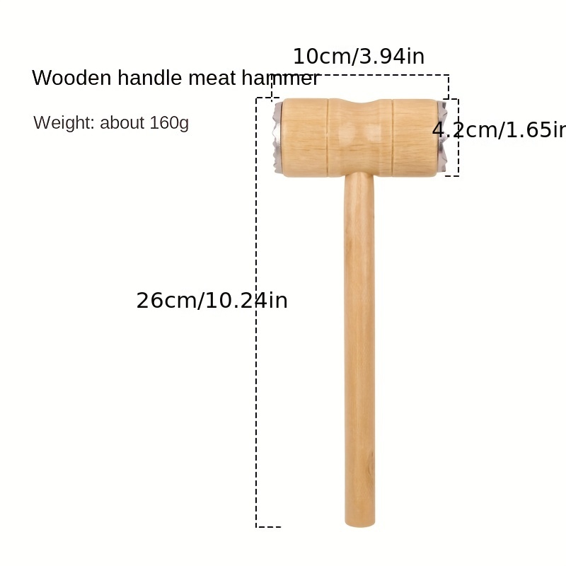 Double Sided Mallet with Wooden Handle