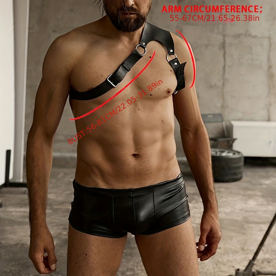 Mens X-Shape Underwear Muscle Harness Belt Strap with Low Rise