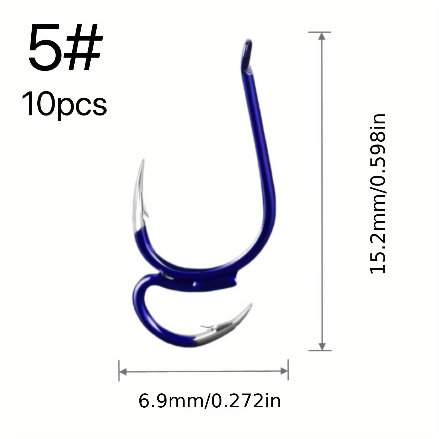 Size 10 Double Hook Fishing Hooks for sale