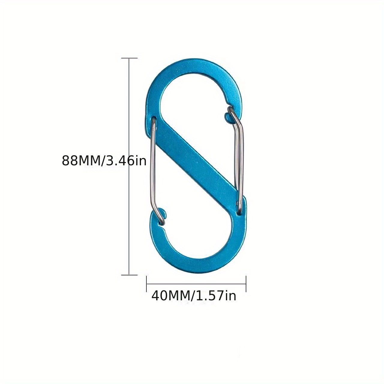 Durable Aluminum S-Shaped Carabiner for Outdoor Use