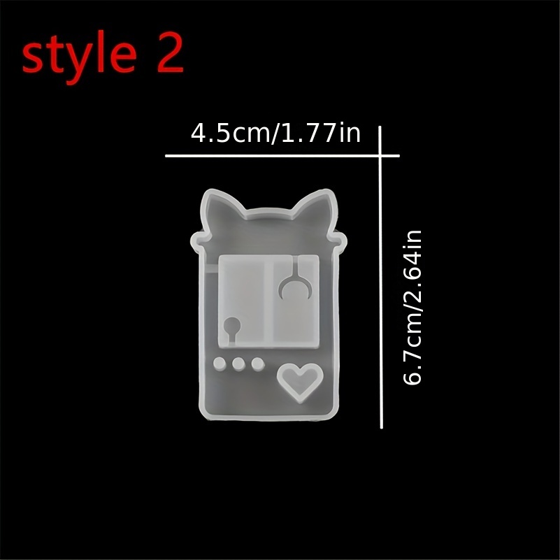 Resin Shaker Mold,Phone/Heart/Cats Paw Silicone Quicksand Mould for DIY  Crafts