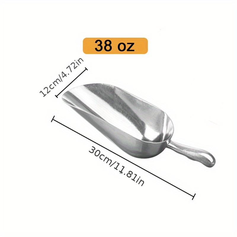 Transparent Aluminum Ice Scoop For Kitchen And Party Use - Temu