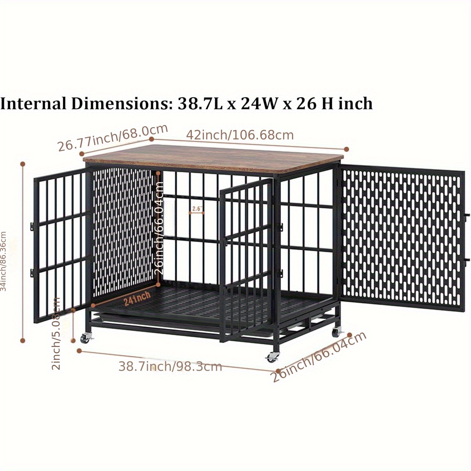 34 inch dog crate best sale