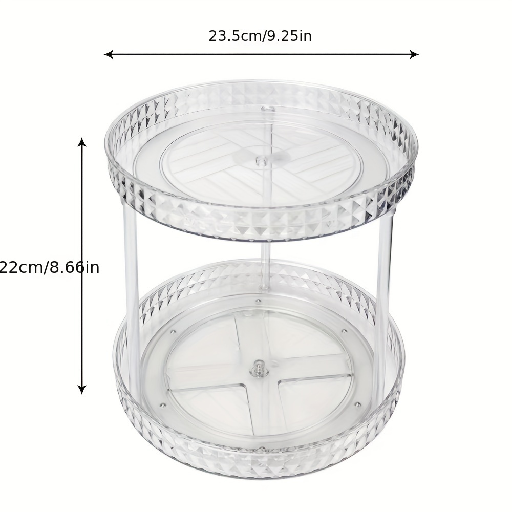 Multi layer Cosmetics Storage Rack 360° Rotating Clear - Temu