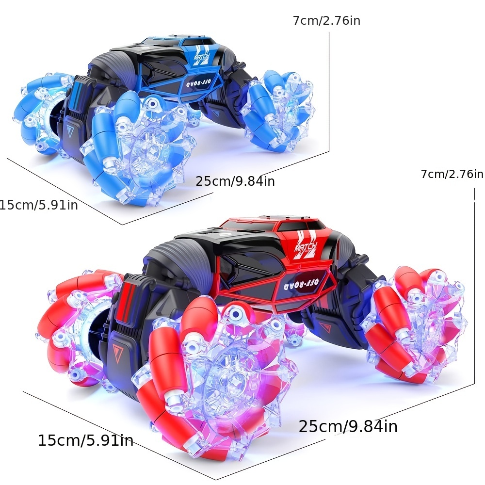 Powerextra RC Stunt Car Toys for 6-12 Year Old Kids - Big Size 4WD Remote  Control