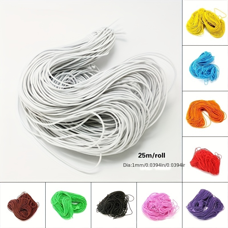 25M Stretchy Elastic String Cord Elastic Rope Rubber Band Thread for DIY  Jewelry Making Sewing Accessories