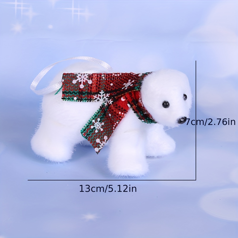 Peluche ours blanc de Noël