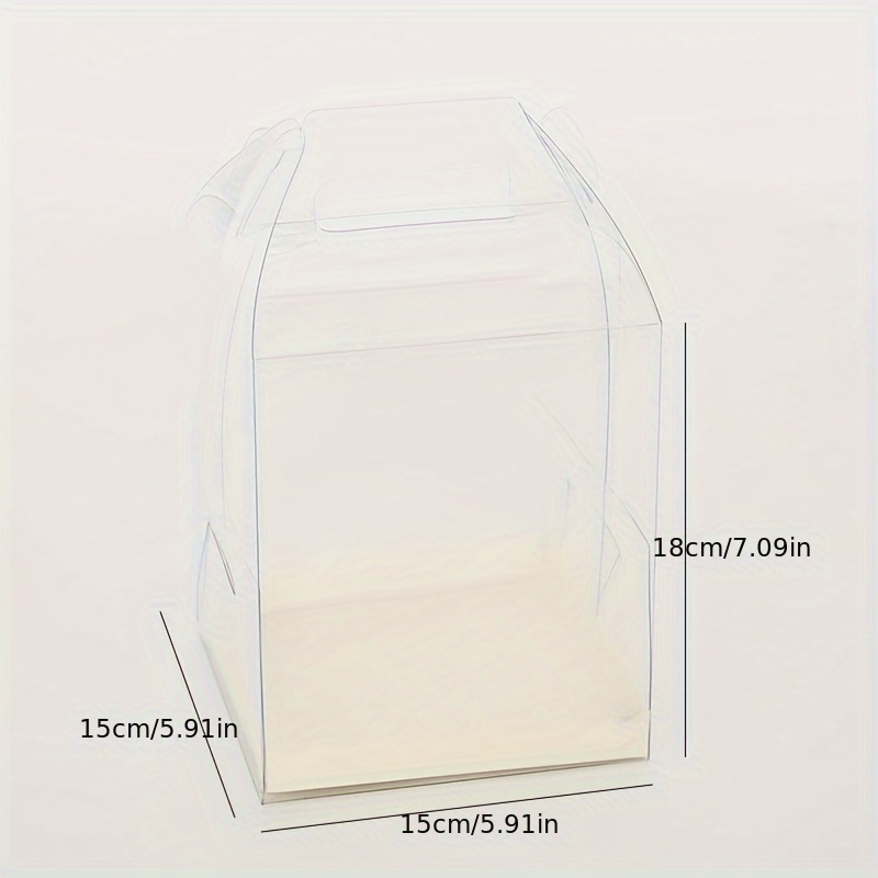 E-shop 2 Stück, Lehrertag Transparente , Sonnenblumengesteck Handheld-Box, Geschenkverpackung für Blumen, Faltbare , DIY Blumenarrangement Box,