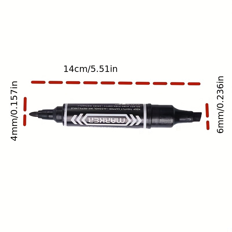 Thick Head Marker Pen Oblique Square Head Large Capacity - Temu