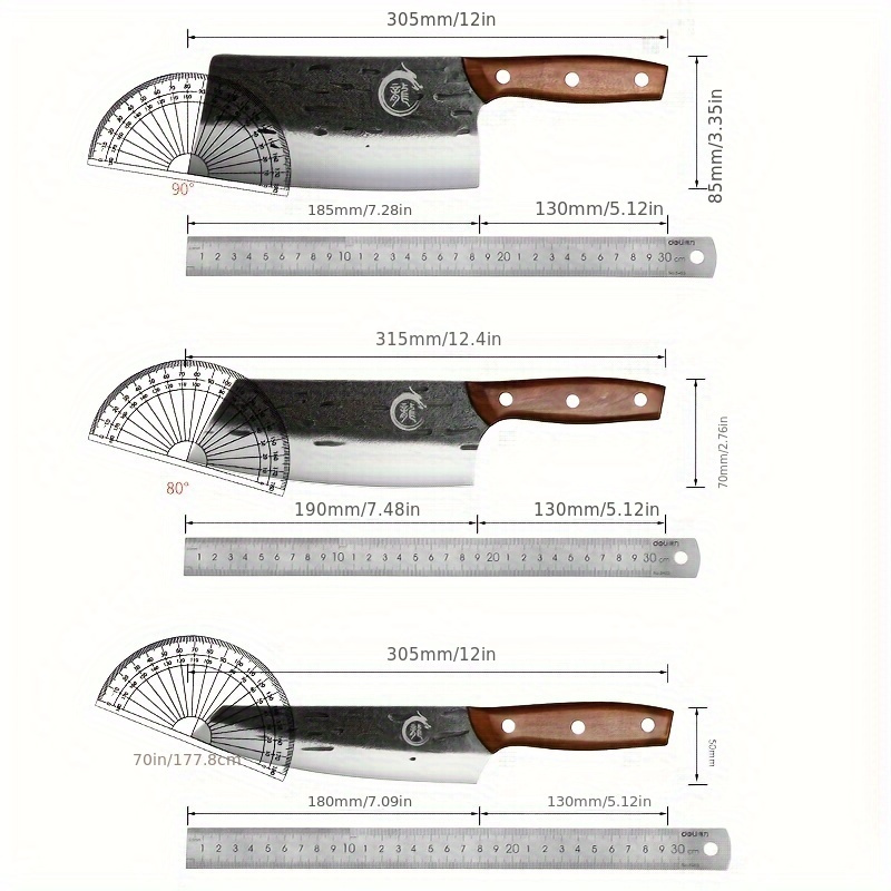 Longquan Kitchen Knife Set, Home Hand-forged Chef's Special