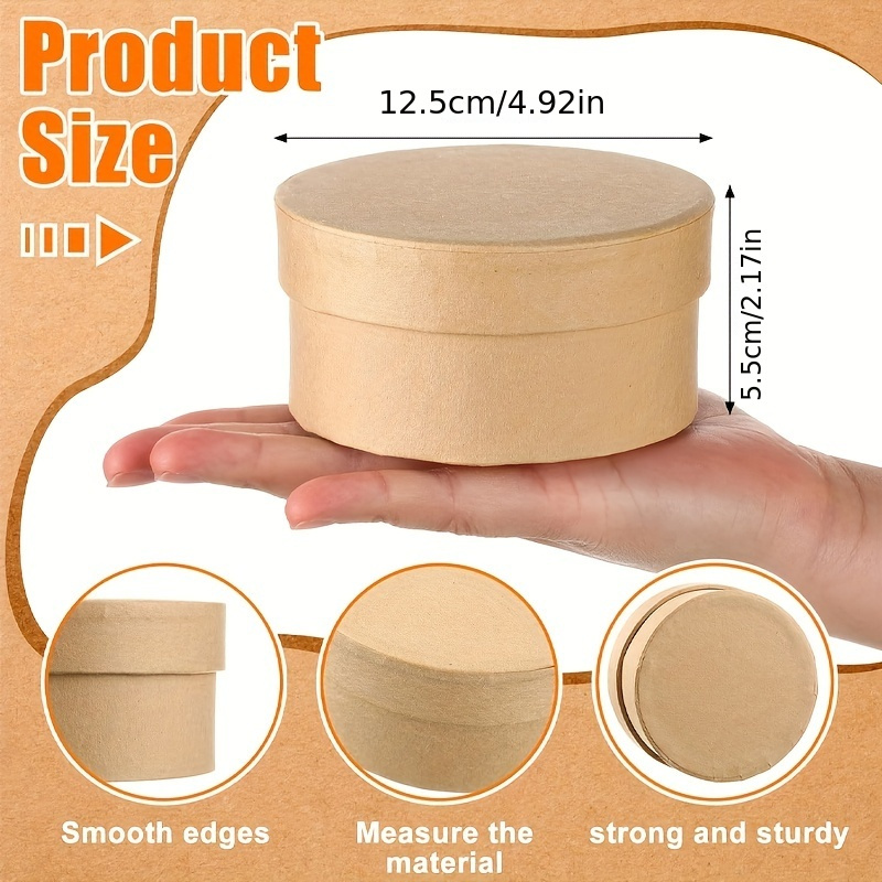 Bulk Small Round Paper Mache Boxes - Paper Mache - Basic Craft Supplies -  Craft Supplies