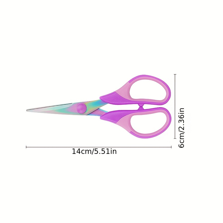 Stainless Steel Blade With Titanium Coating, Craft Scissors Ultra-sharp, Ergonomic Grip - Versatile For Sewing, Arts, Office & Home Use