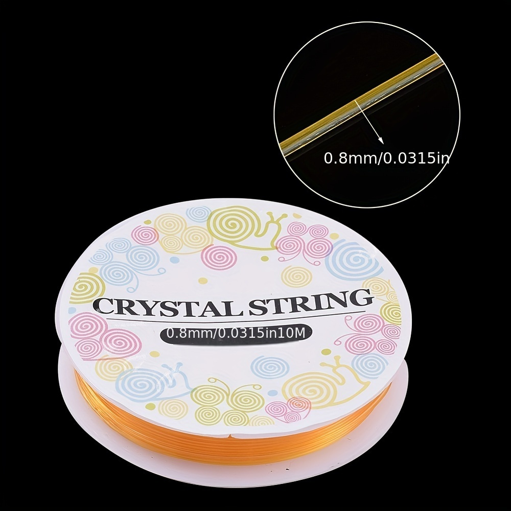 About 10.93 Yards Coloured Elastic Crystal Wire Diy Beading - Temu