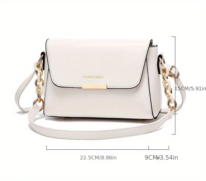 2023 new women's crossbody bag stylish white - Temu