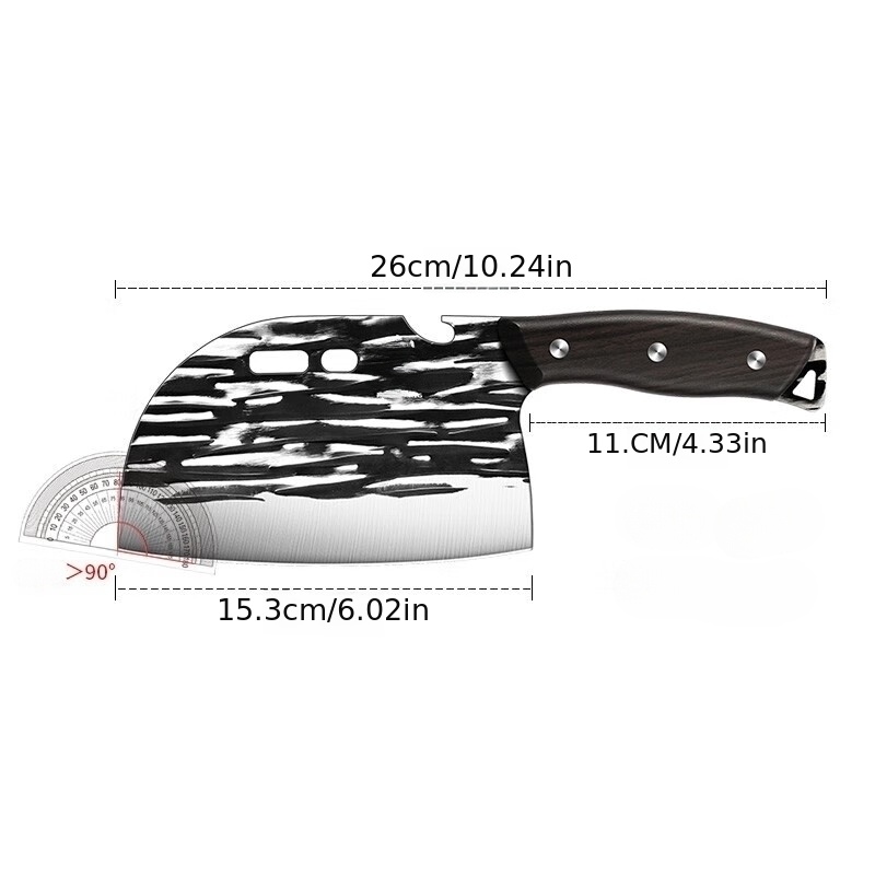 Professional Stainless Steel Meat Cleaver Knife Thicken - Temu