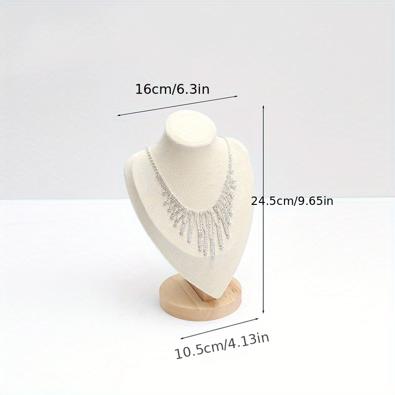 Necklace Bust Jewelry Display Stand, Mannequin Necklace Holder