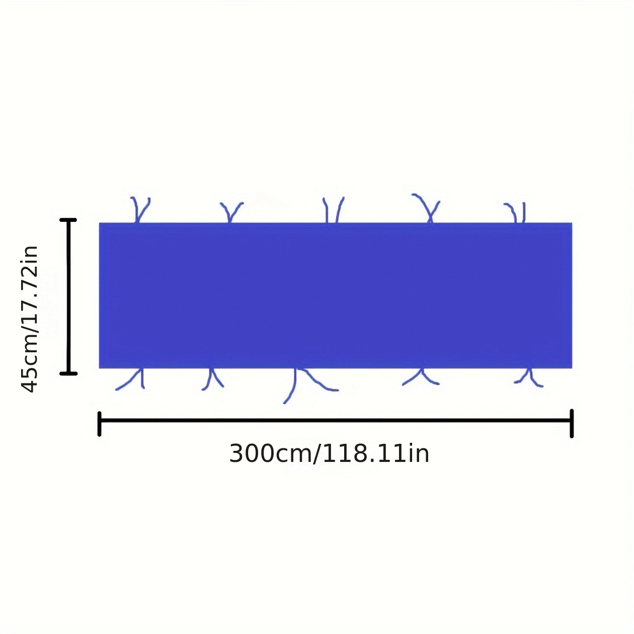 Image of 1pc Drainage Cloth, 300cm Drainage Trough, Connecting Strip For Tarp And Tarp, For Rainwater Drainage