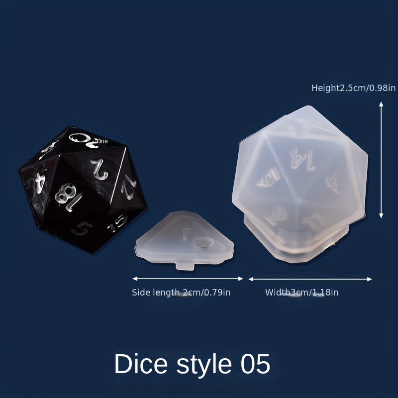 Large Dice Resin Molds 2 Styles Silicone Dice Mold For Epoxy - Temu