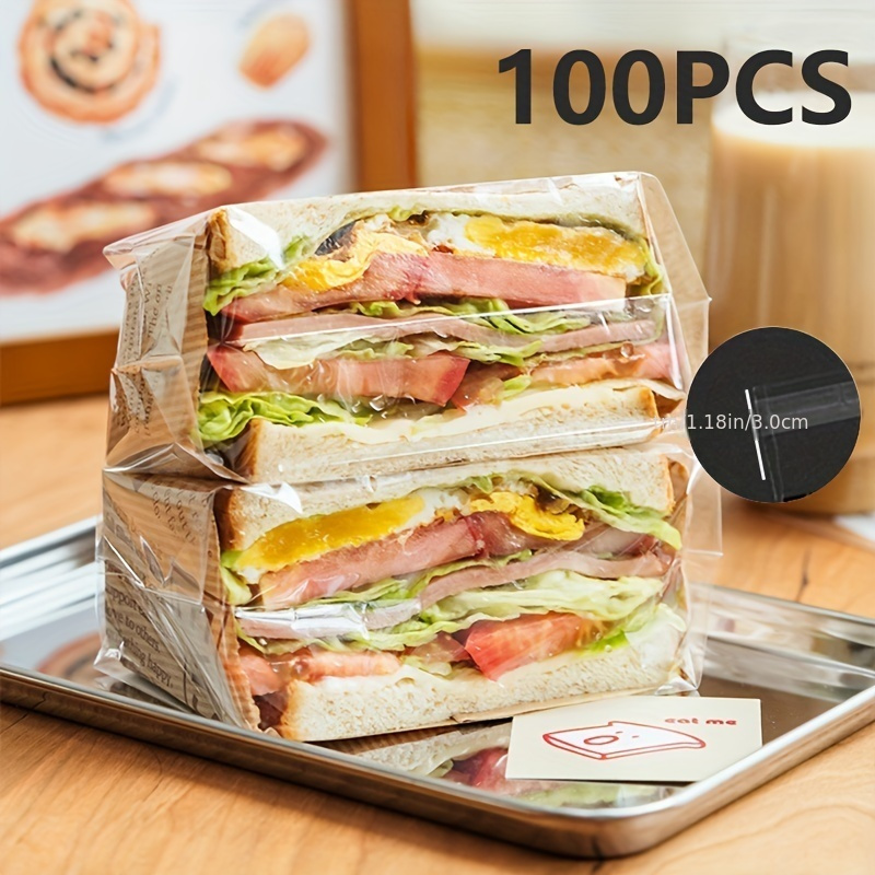 Sandwich Packaging Bag Food Grade Plastic Packaging Bag - Temu