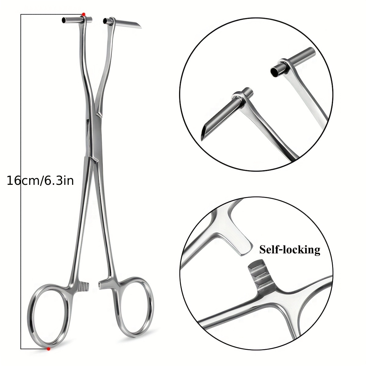 Surgical Steel Body Piercing Tool Kit Professional Needle Clamp