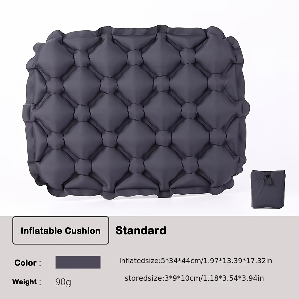 Lightweight Inflatable Seat Cushion Portable Folding With Storage Bag Chair Cushion Moisture And Air Sitting Pad Camping