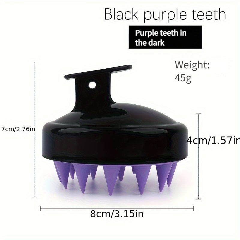 silicone hair wash brush scalp massage brush hair comb adult hair wash massager non slippery smooth hair comb details 1
