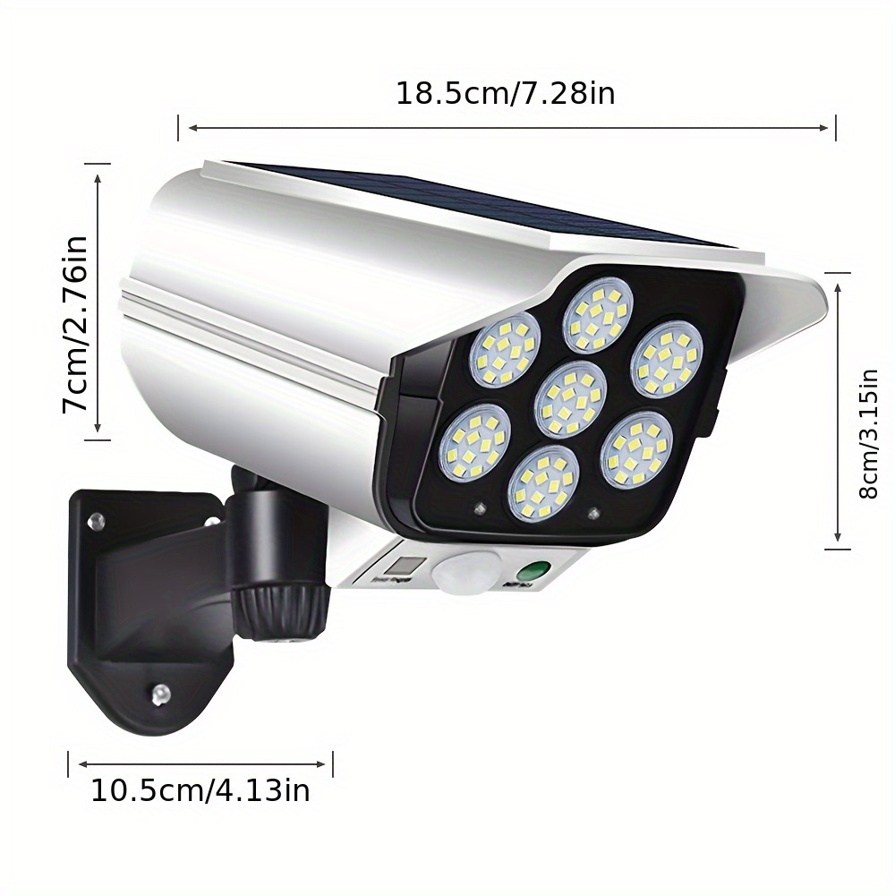 2pcs   camera solar outdoor lights garden decoration outdoor solar lamp home user outdoor spotlight anti theft burglar proof simulation camera street light suitable for courtyard doorway   shop solar lights from outdoor christmas decorations 2025 decorate patio terrace solar lights