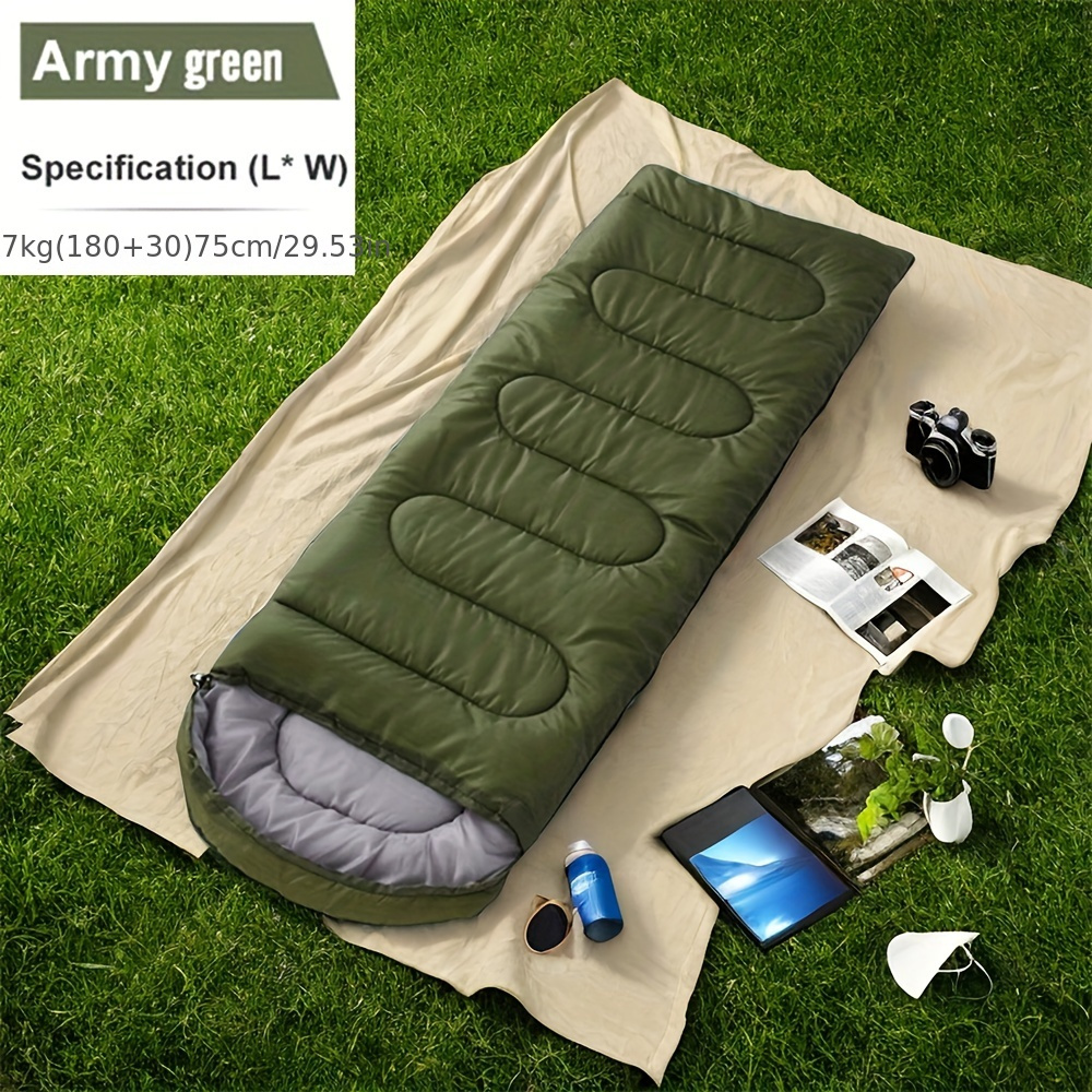 

Lightweight Waterproof Sleeping Bag For Adults - Ideal For Backpacking, Camping & Hiking | Warm Polyester Fiber, Zip Closure, Rectangular Shape Sleeping Bag For Camping Camping Sleeping Bag