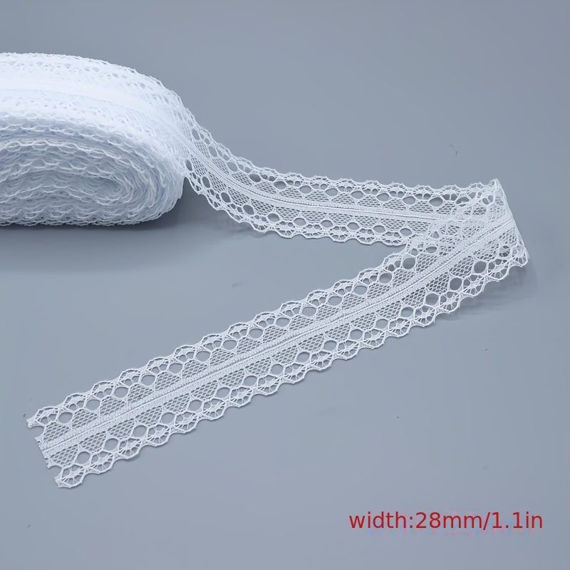 White Lace Ribbon Decorative Lace Ribbon Sewing Diy Crafts - Temu United  Arab Emirates