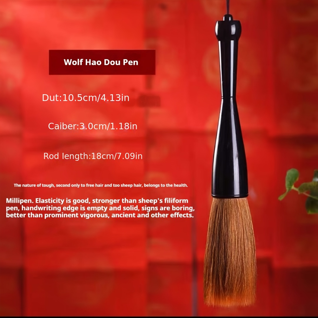 TEMU Extra Large Brush With Wolf's Hair, Sheep's Hair, And A Bucket Brush With A Large Grip And Lifting Handle