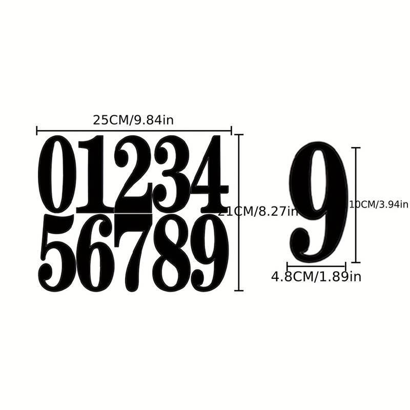 20 Sheets Vinyl Letter & Number Stickers - 1 Inch Self-Adhesive, Waterproof For Mailbox, Signs, Windows (Black & White)